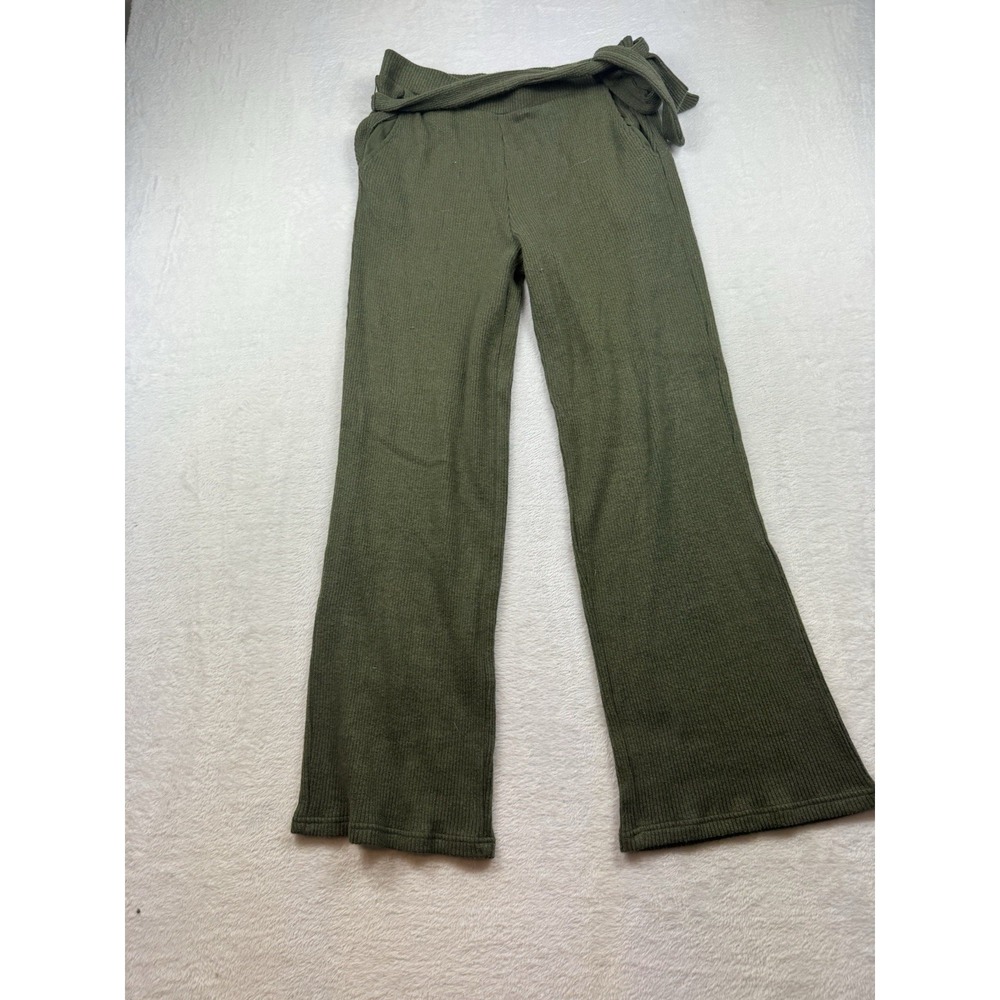 Women's Who What Wear Pull On  Wide Leg High Rise Olive GreenPants Medium‎